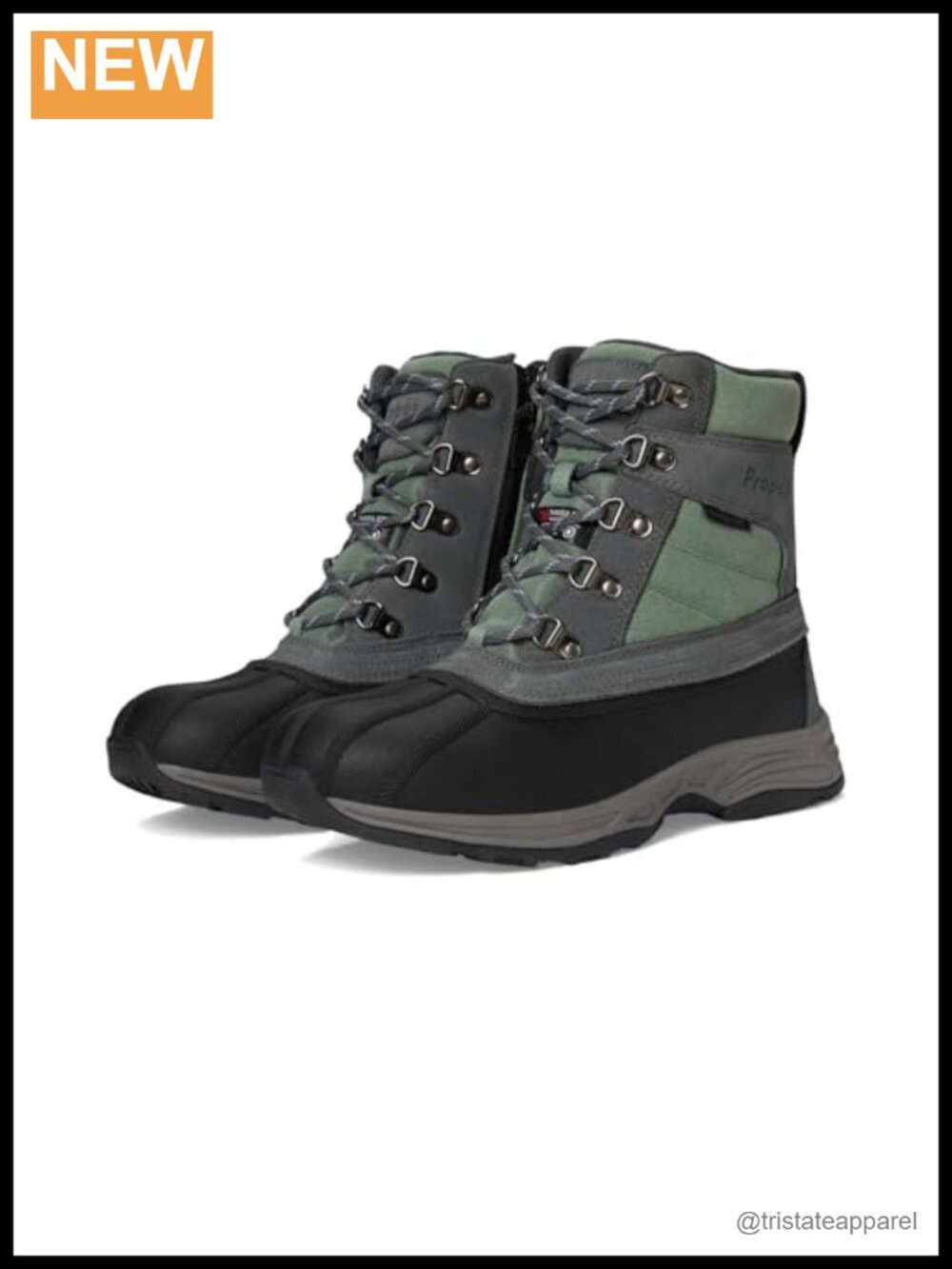 Women's Waterproof Snow Boots Oiled Suede Waxed Canvas Speed Lacing